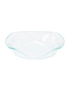 Soho Lounge Carnegie Hill 12 inch x 10 Inch x 2.6 Inch Tempered Glass Roaster Pan with Built-in Handles